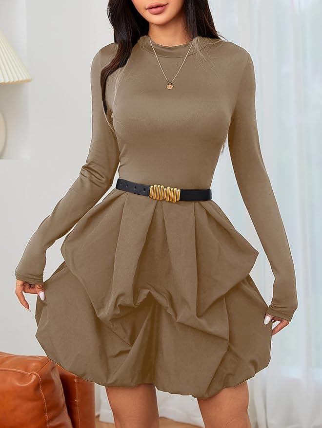Brown Wedding Party Short Dress RO33 - Image 2