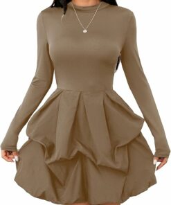 Brown Wedding Party Short Dress RO33