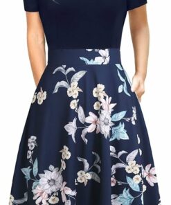 Peter Pan Collar Floral Dress RO11