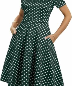Peter Pan Green Dot Dress RO9