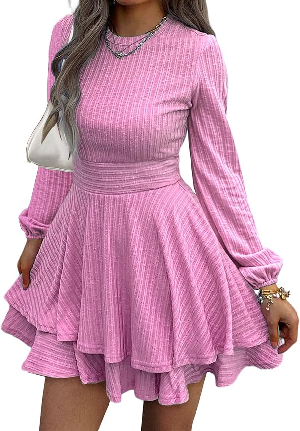 Pinky Mini Sweater Dress RO34