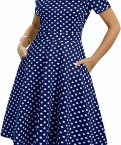 Royal Dot A-Line Dress RO5