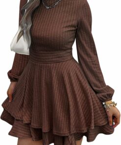 Women's Long Sleeve Knit Dress RO36