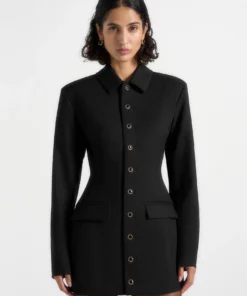 Hourglass Button Up Blazer Dress RO88