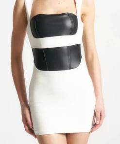 White Layered Corset Mini Dress RO89