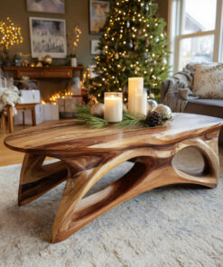 Organic Sculptural Coffee Table For Lounge Or Holiday Decoration