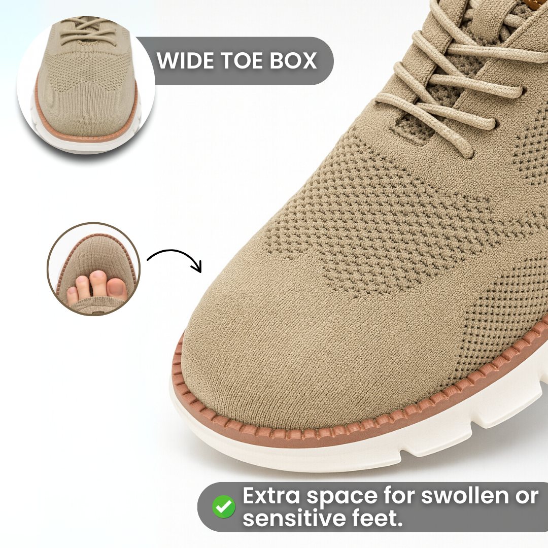 Men's Wide-Fit Comfort Shoes – Supportive Casual Leather-Look Shoes - Image 5