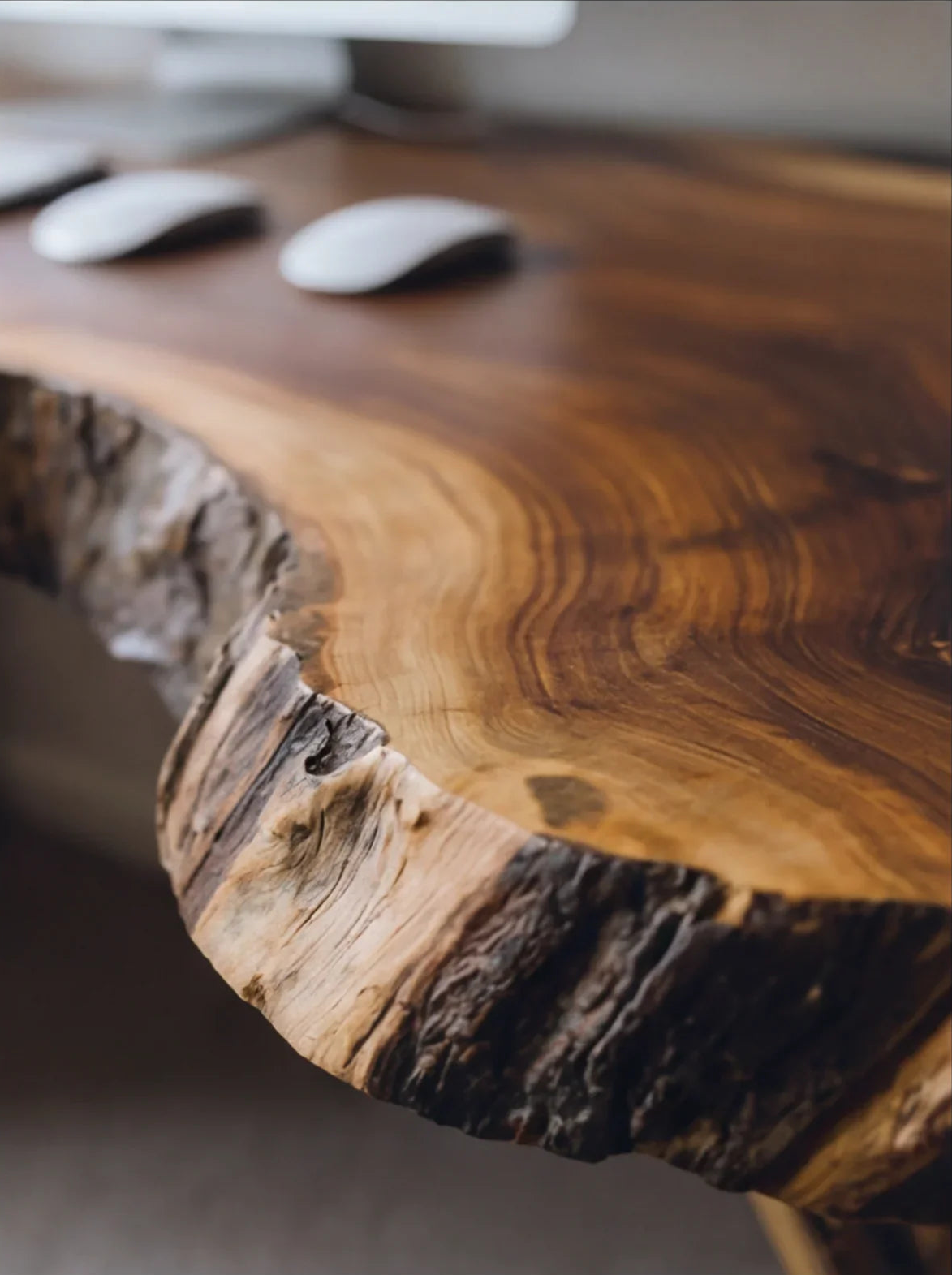 Handmade Live Edge Desk - Image 8