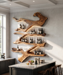 Farmhouse Wine Holder For Furniture Wine Rack Display