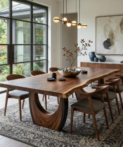 Modern Live Edge Dining Table For Kitchen