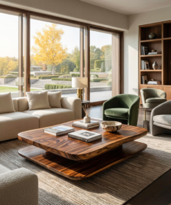 Minimalist Coffee Table Two Layers For Living Decor