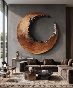 Mid Century 3D Wood Wall Art For Furniture Home Makeover