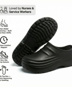 Shift Work Clogs – Arch Support Wide Toe Box Non-Slip Clogs