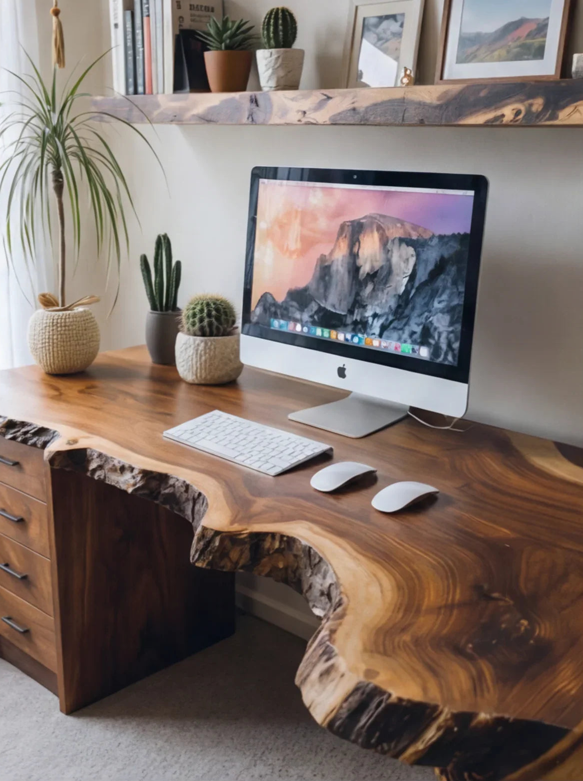 Handmade Live Edge Desk - Image 6