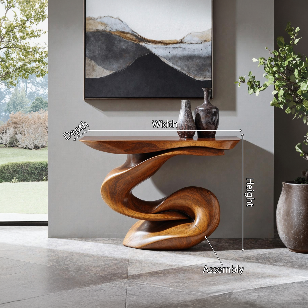 Handcrafted Accent Table Furniture Decor - Image 8
