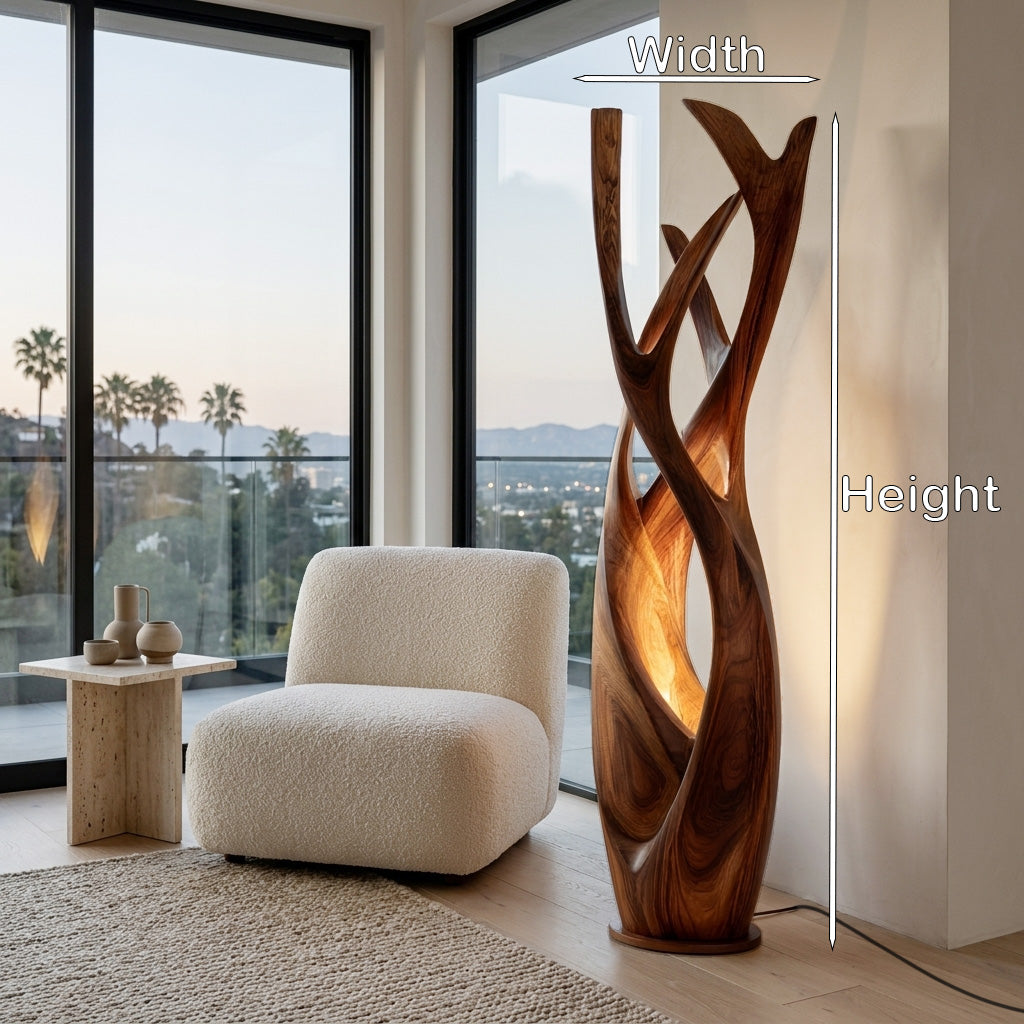 Wooden Floor Lamp For Contemporary Apartment - Image 8