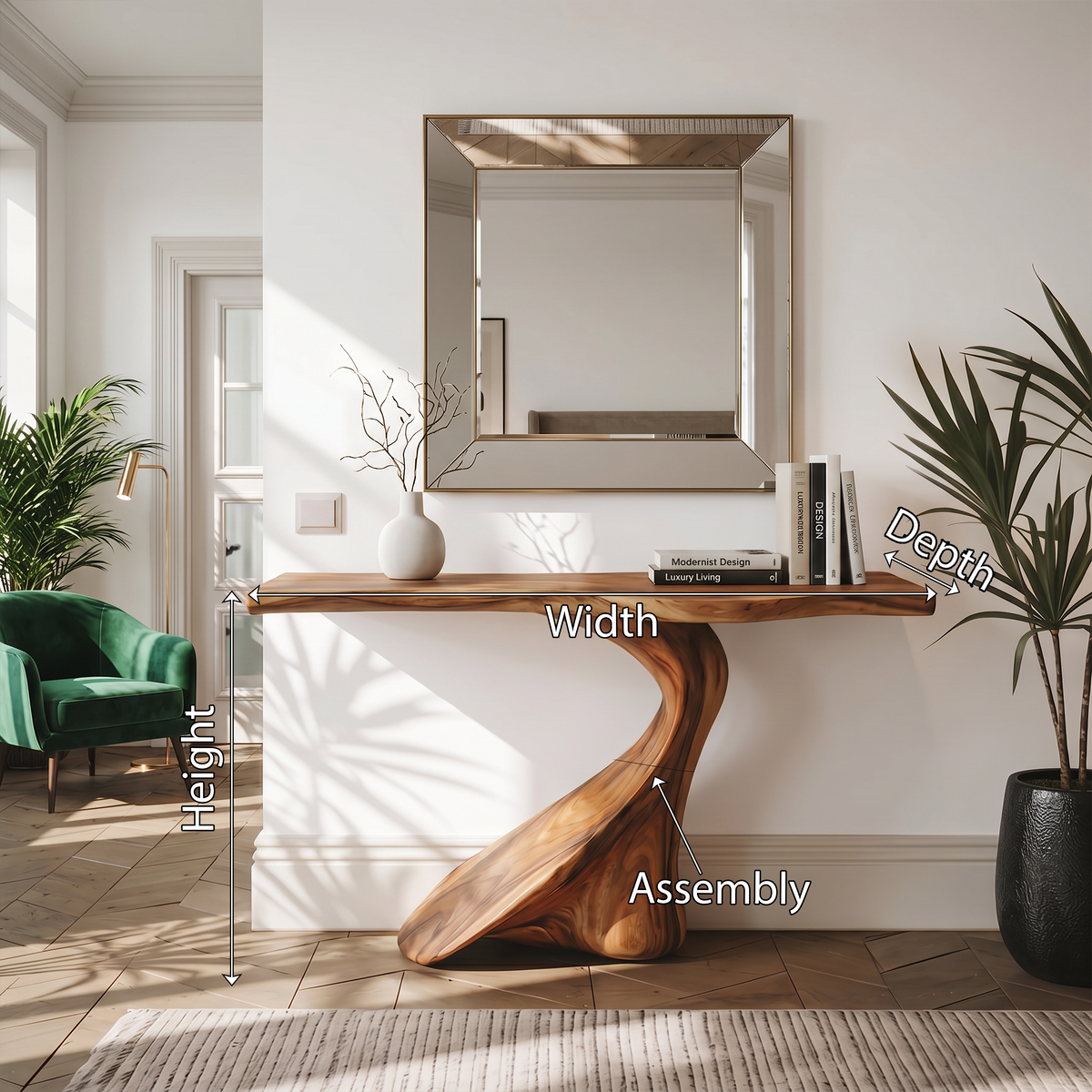 Rustic Chic Console Table Entryway Design - Image 8