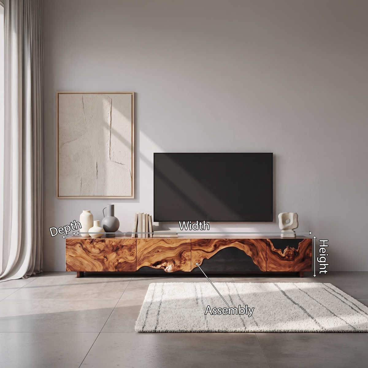 Mid Century TV Console For Stylish Living Room - Image 8
