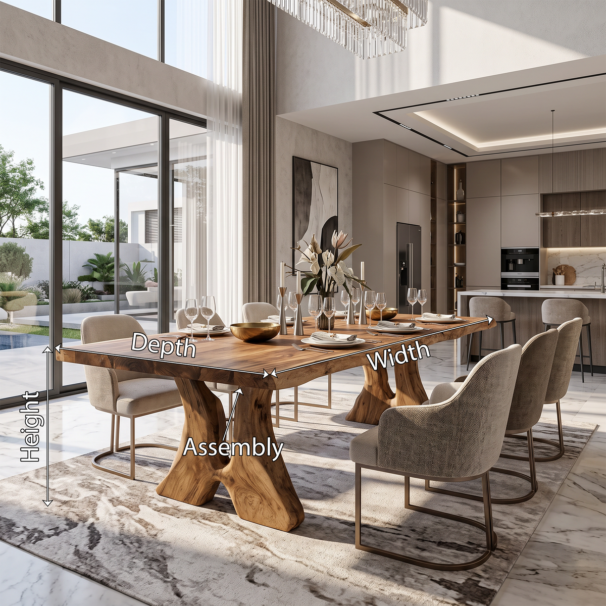 Farmhouse Dining Table For Vintage Furniture Look - Image 8