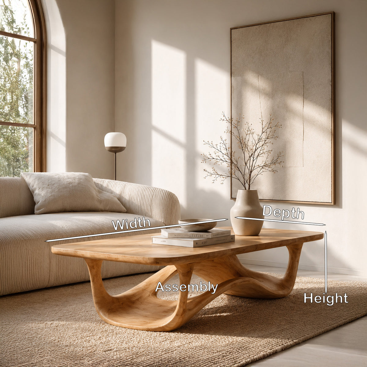 Contemporary Sculptural Coffee Table For Living Room - Image 8