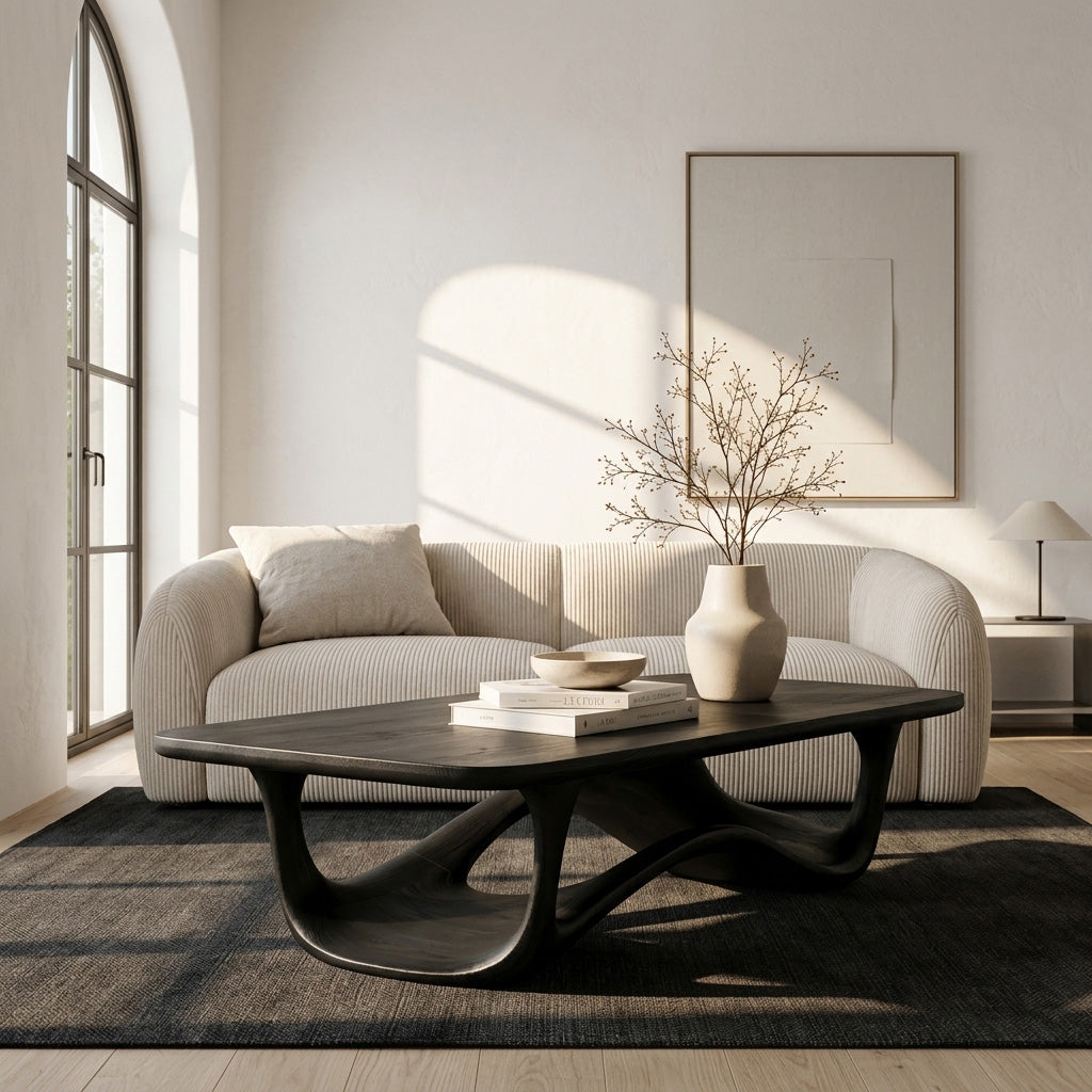 Contemporary Sculptural Coffee Table For Living Room - Image 4