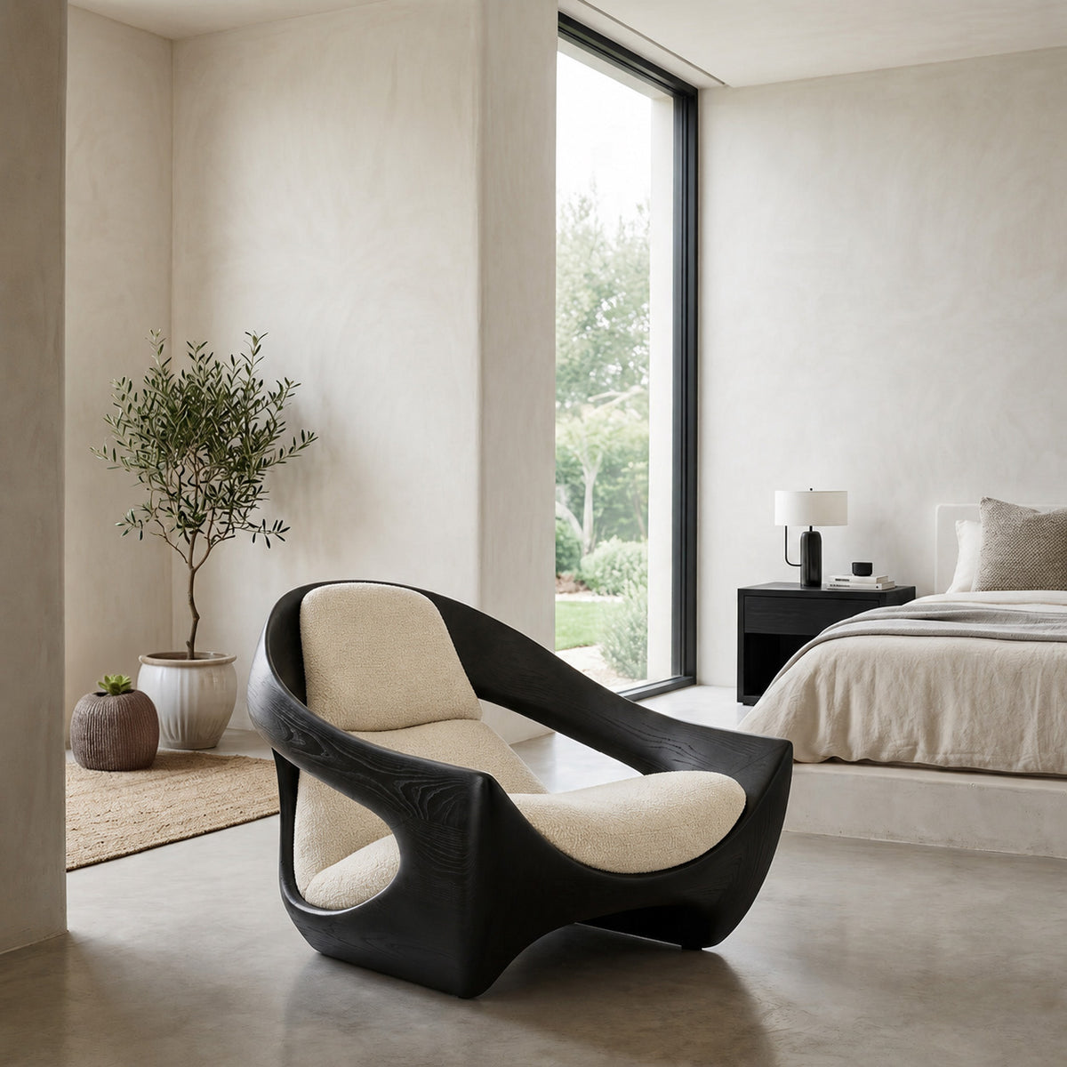 Artistic Natural Wood Chair For Contemporary Living Room - Image 4