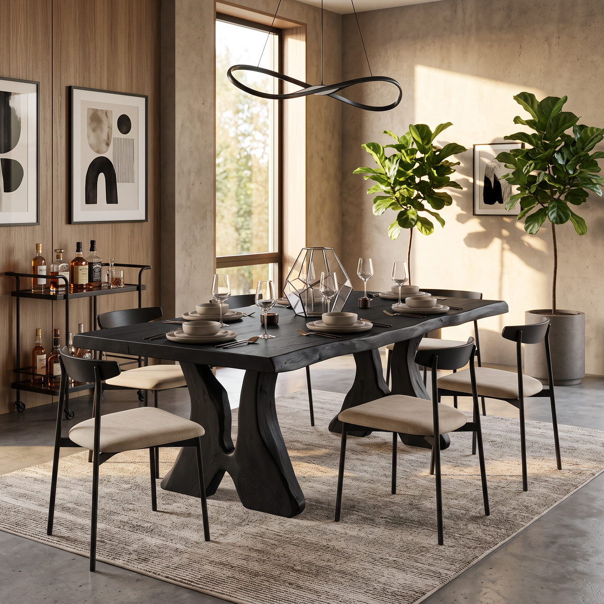 Farmhouse Dining Table For Vintage Furniture Look - Image 4