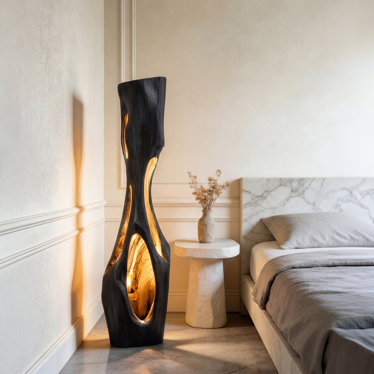 Modern Sculptural Table Lamp Living Room Bedroom Kitchen Corner - Image 4