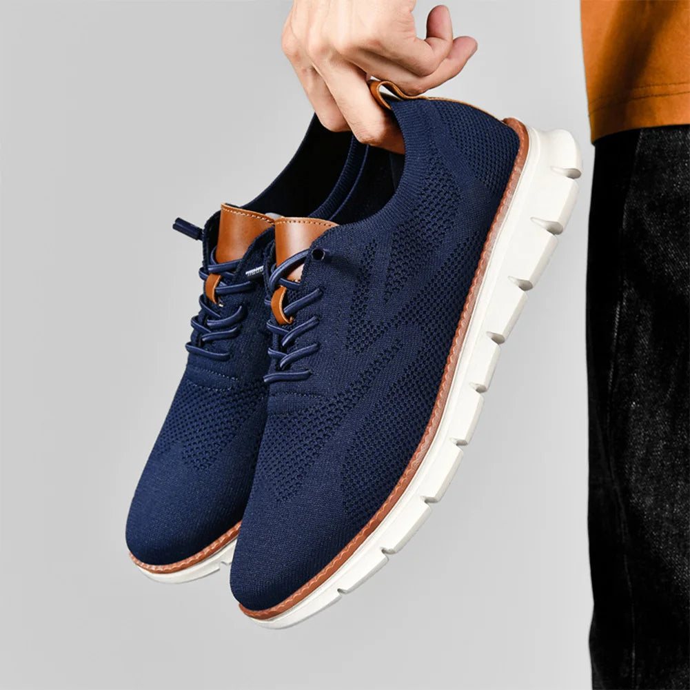 Men's Wide-Fit Comfort Shoes – Supportive Casual Leather-Look Shoes - Image 6