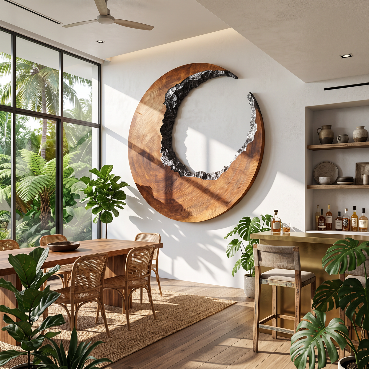 Mid Century 3D Wood Wall Art For Furniture Home Makeover - Image 4