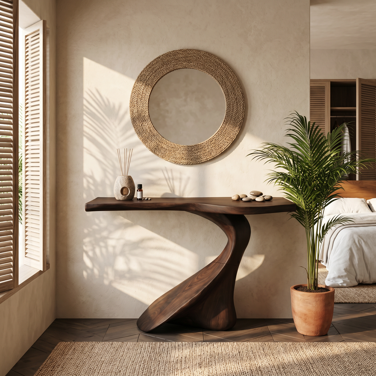 Rustic Chic Console Table Entryway Design - Image 7