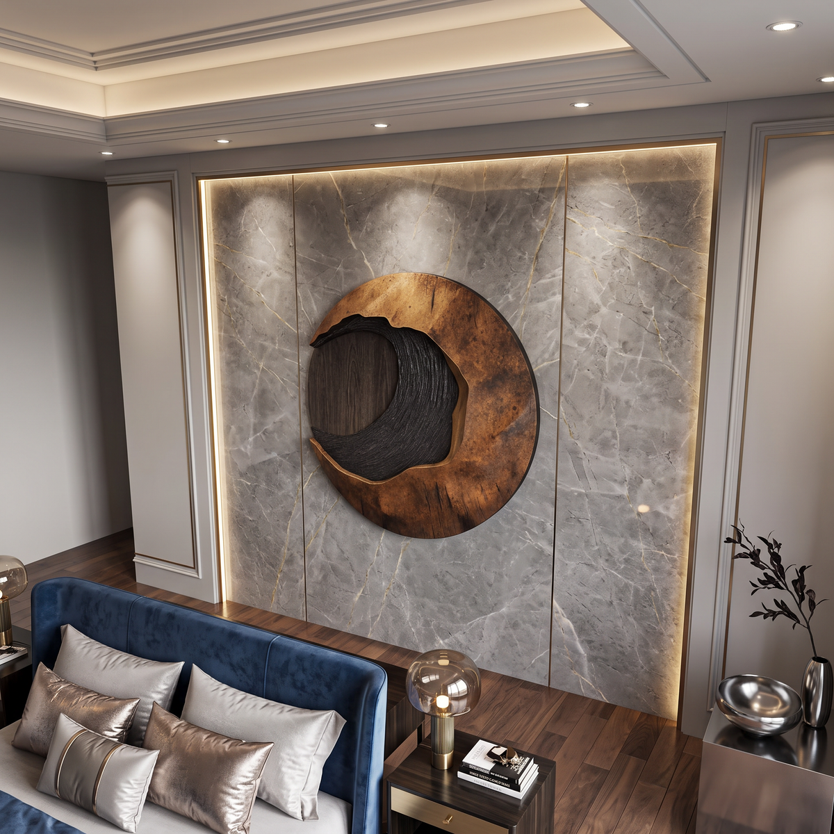 Handcrafted 3D Wood Wall Art For Entryway Focal Point - Image 4