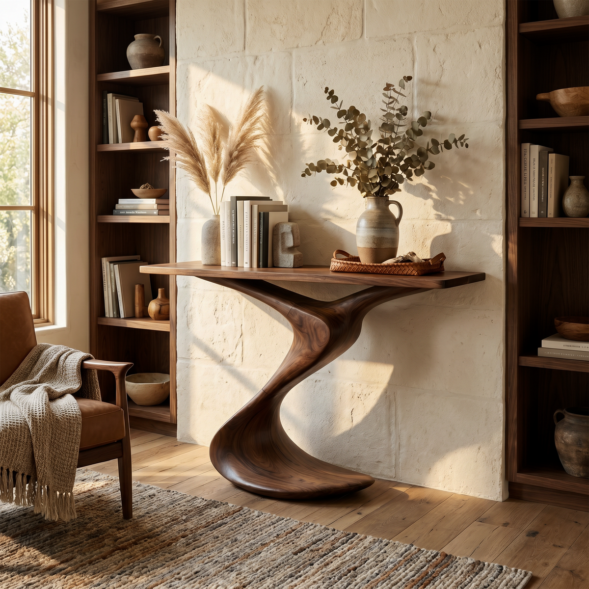 Rustic Console Table Entryway Design - Image 7