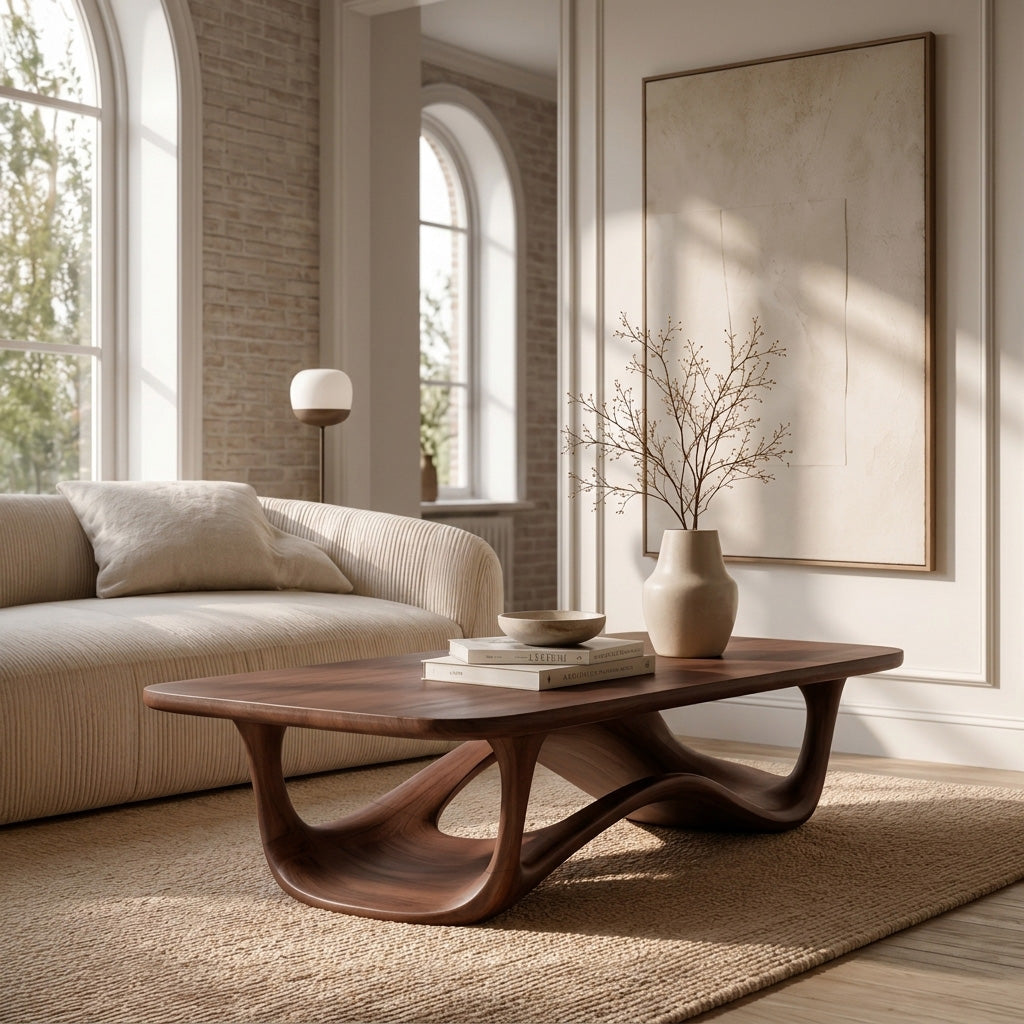Contemporary Sculptural Coffee Table For Living Room - Image 7