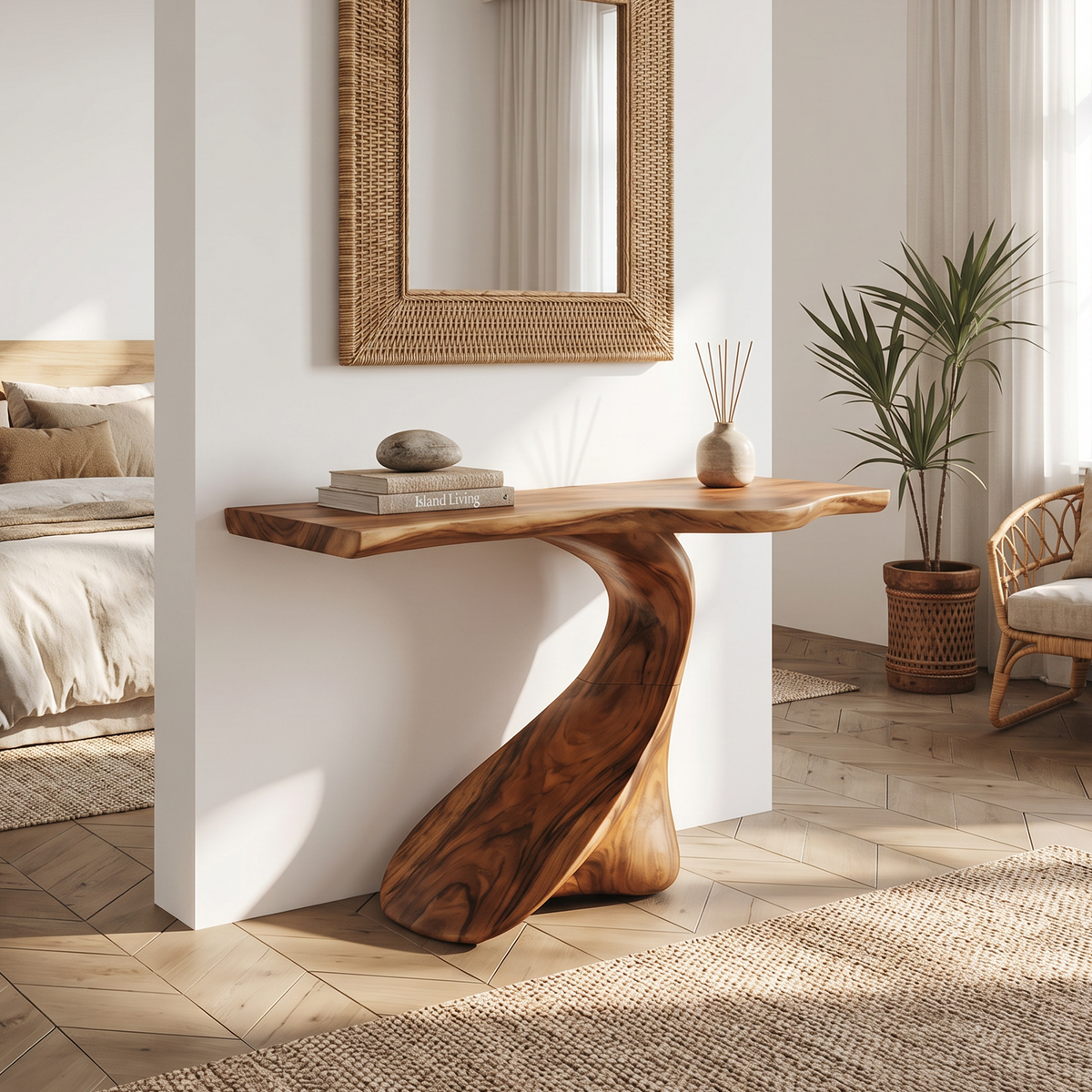 Rustic Chic Console Table Entryway Design - Image 6