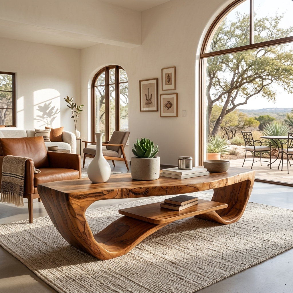Luxury Coffee Table With Shelf For Living Room - Image 6