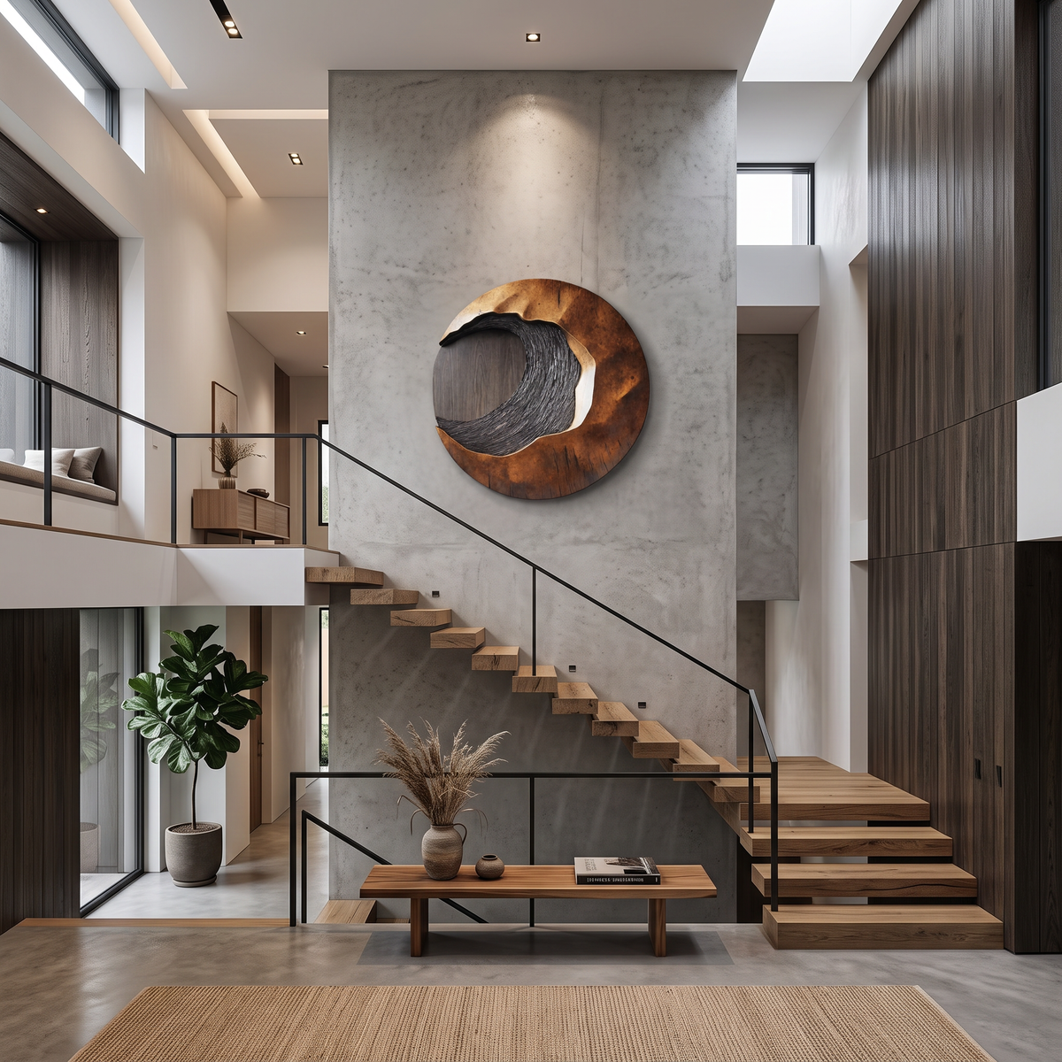 Handcrafted 3D Wood Wall Art For Entryway Focal Point - Image 3