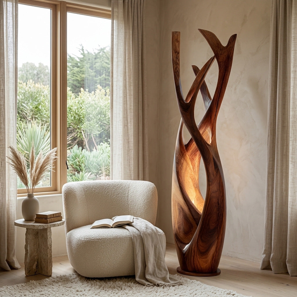 Wooden Floor Lamp For Contemporary Apartment - Image 6