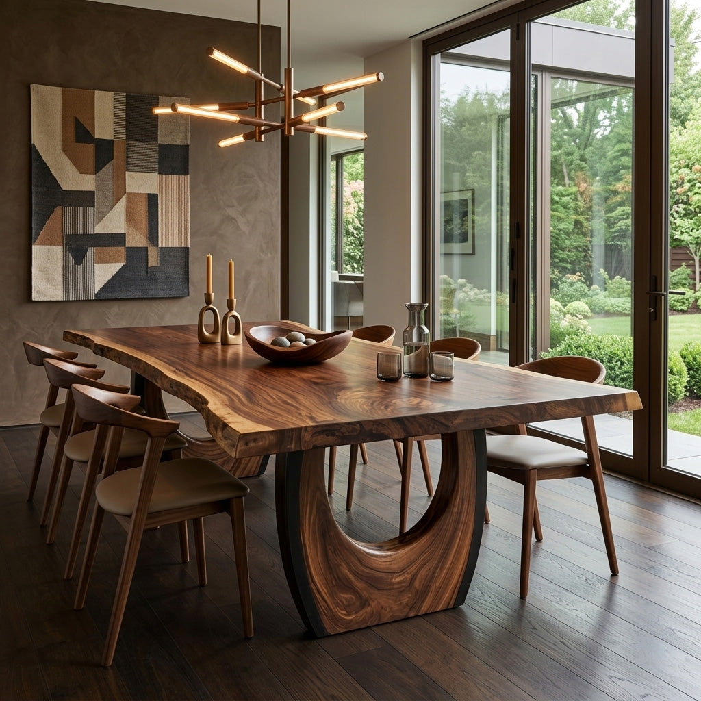 Modern Live Edge Dining Table For Kitchen - Image 5