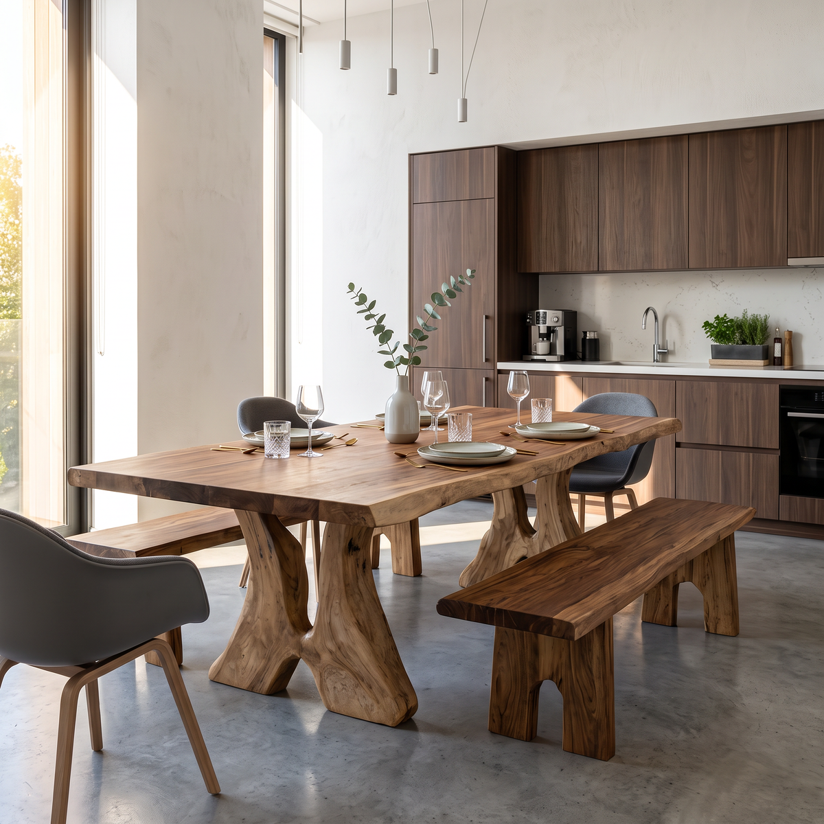 Farmhouse Dining Table For Vintage Furniture Look - Image 6