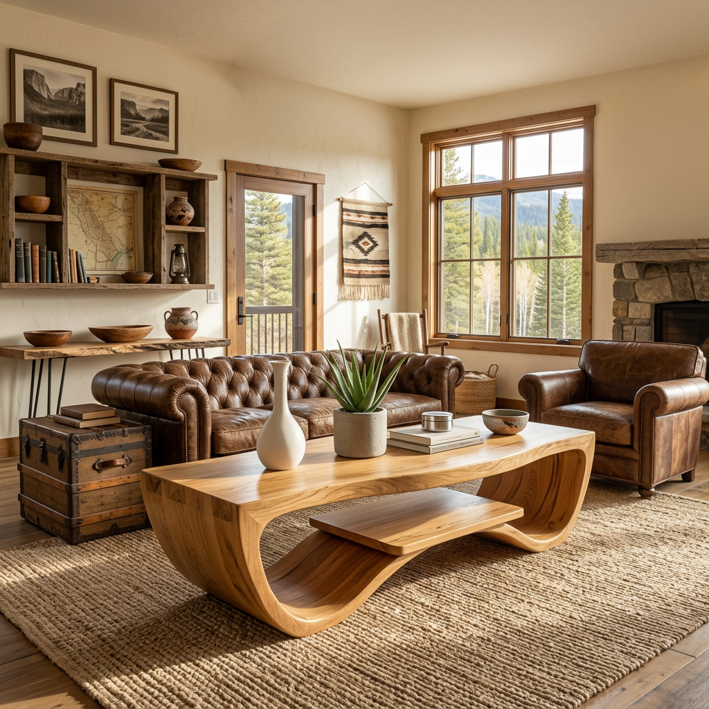 Luxury Coffee Table With Shelf For Living Room - Image 5