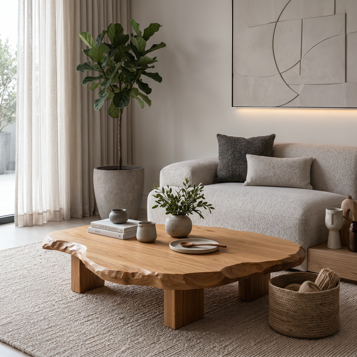 Live Edge Coffee Table For Statement Luxury Home - Image 5
