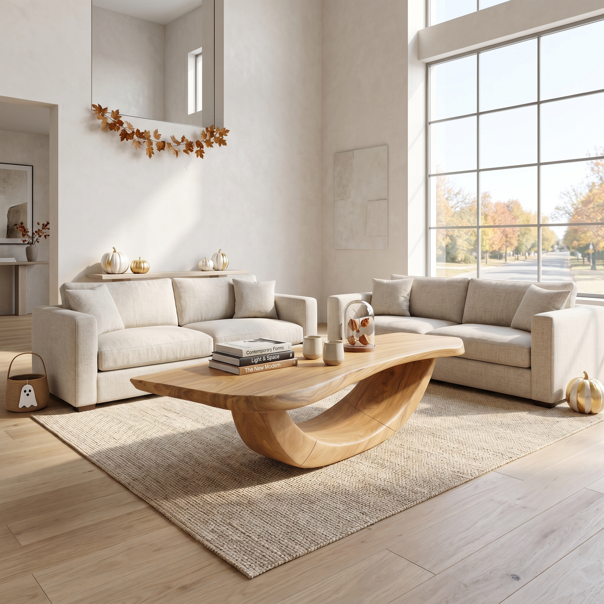 Farmhouse Wooden Live Edge Coffee Table Livingroom Decor Haunted Look - Image 5