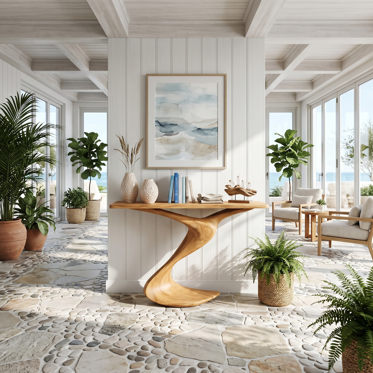 Rustic Console Table Entryway Design - Image 5