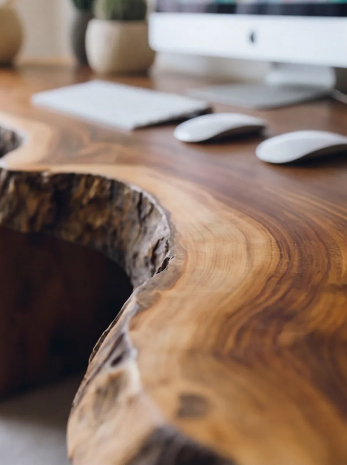 Handmade Live Edge Desk - Image 5