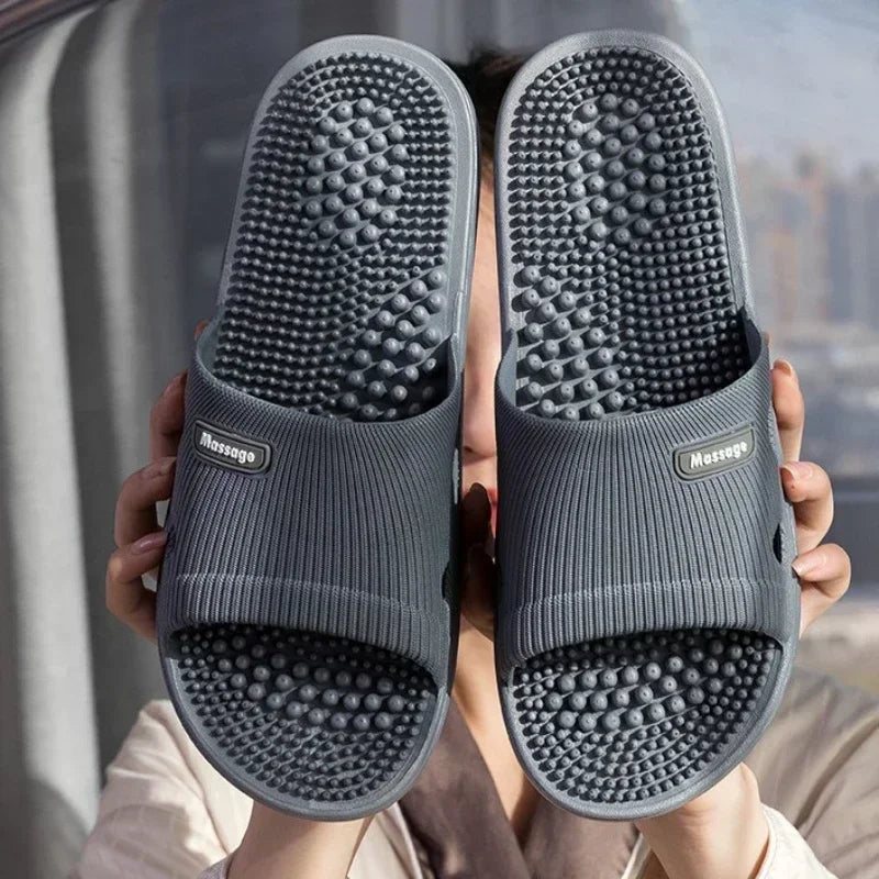 Acupressure Massage Slides – Textured Footbed Sandals - Image 2