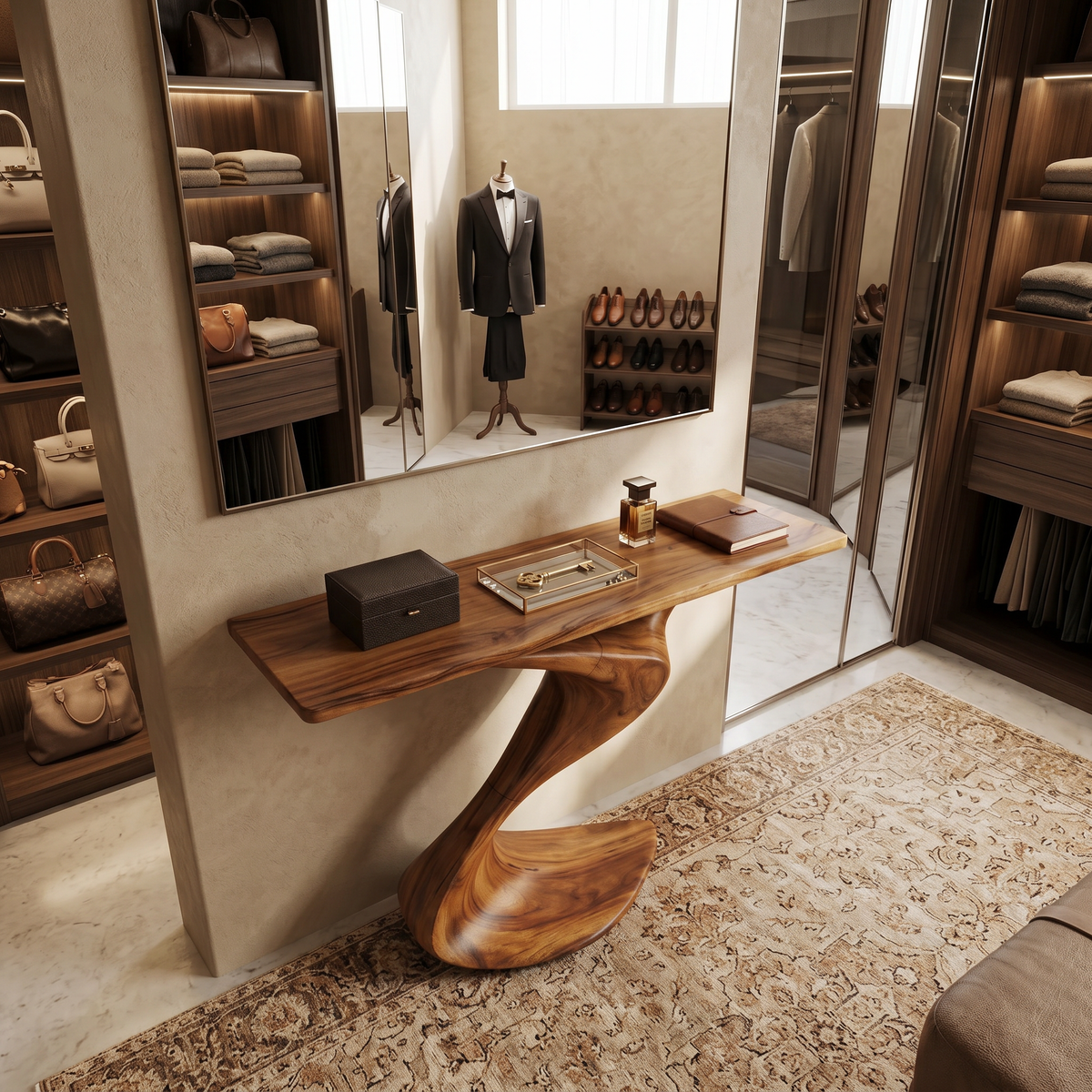 Rustic Console Table Entryway Design - Image 2