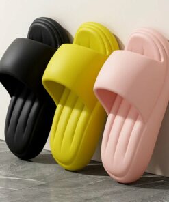 Breathable Platform Slides – Lightweight Cushion Sandals