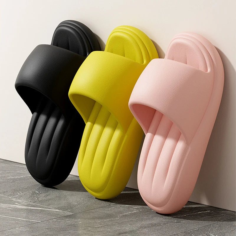 Breathable Platform Slides – Lightweight Cushion Sandals