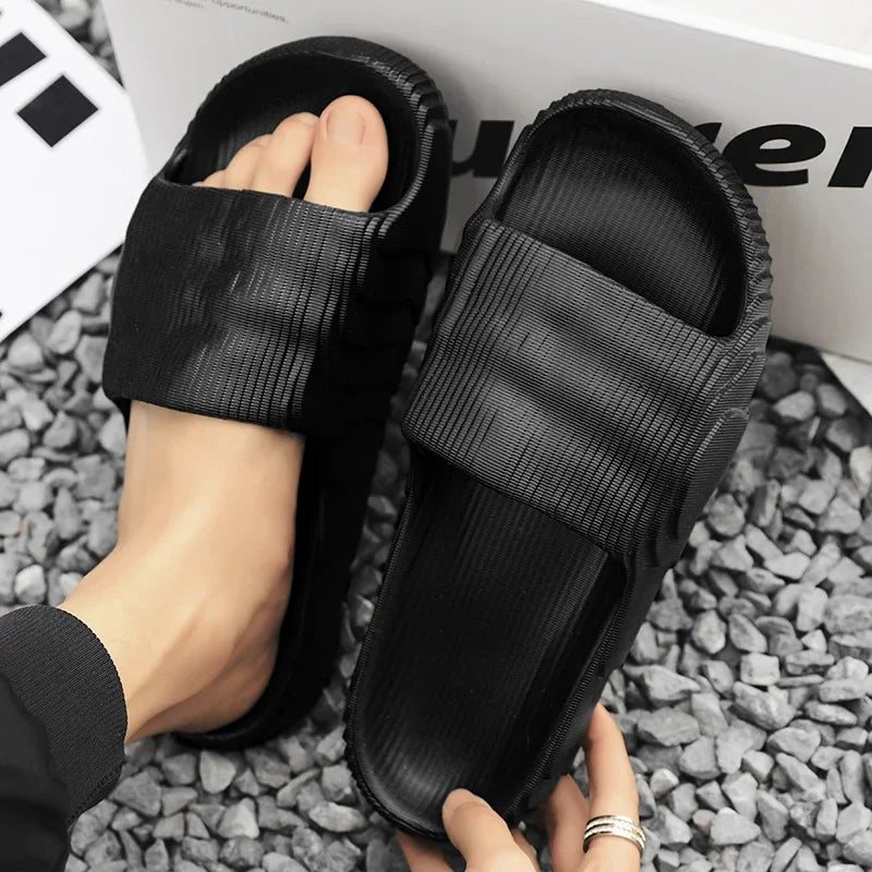Platform Slides – Thick-Sole Cushion Sandals